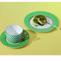 Knochenporzellan-Tasse mit Untertasse Form Idylle Dekor Lime-1