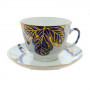 Porzellan Teetasse mit Untertasse Geschenkform Muster Smokovnica