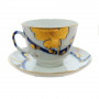 Porzellan Teetasse mit Untertasse Geschenkform Muster Smokovnica